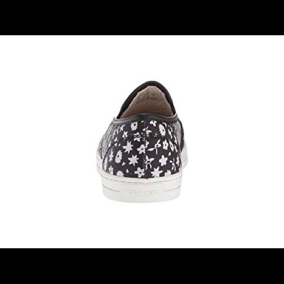 COACH Kameron Signature Logo Sneakers Black Sequined Lace Up  NWT🌸Black & White Coach Slip on Sneakers🌸
